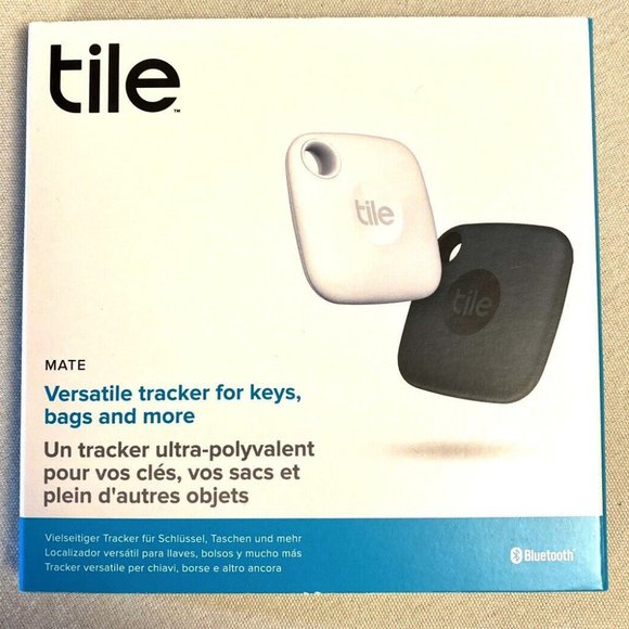 Tile Mate 2021 Universal Bluetooth Tracker Keys Finder & Item Locator- 2 Pack - Picture 1 of 3
